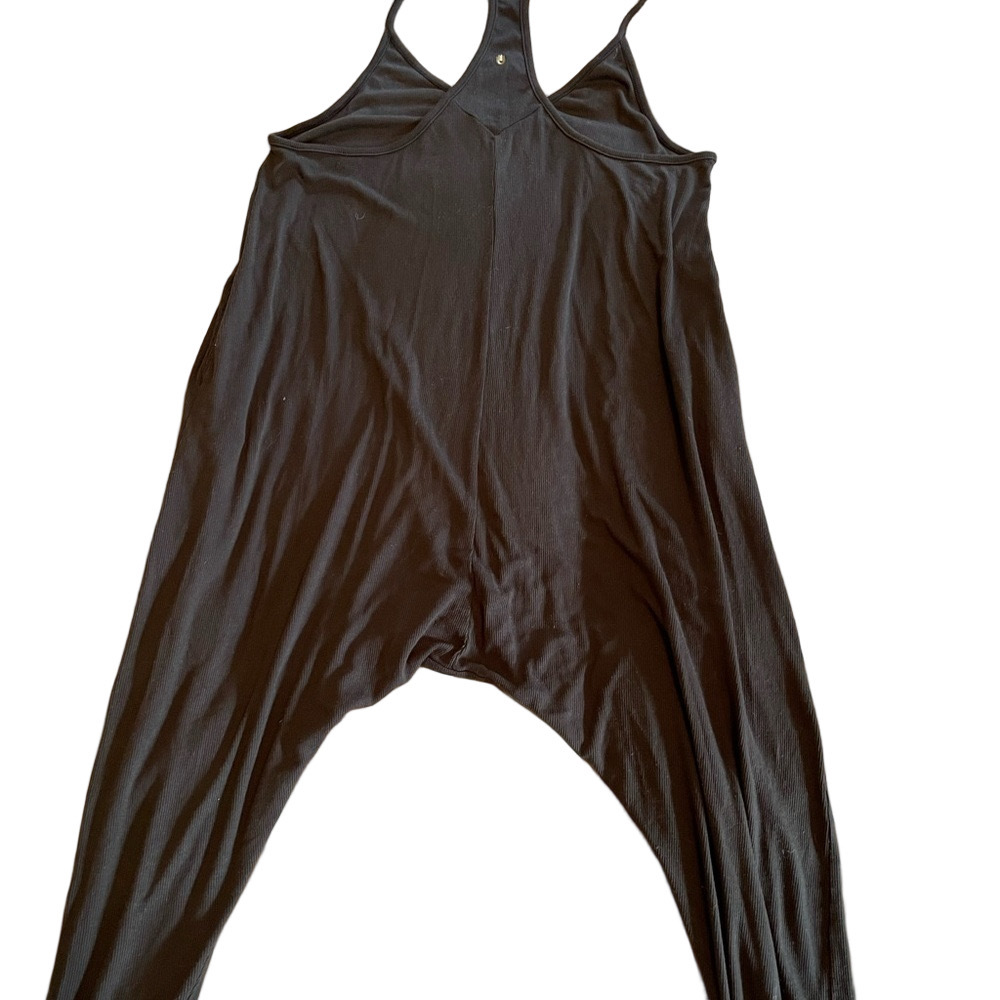 Spiritual Gangster made in USA sexy black harem romper with pockets - Picture 4 of 15